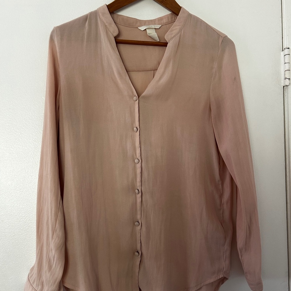 Light Pink H&M Button Down Top